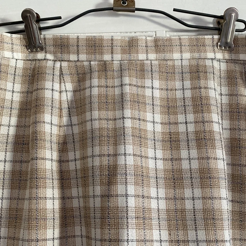 Vintage 80s plaid pencil skirt - NWT - Picture 3 of 5